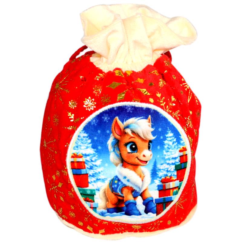 Детский подарок на Новый Год в мешочке весом 950 грамм